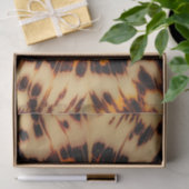 Abstract bruin & zwart textuur chic schildpadpatro tissuepapier (Geschenk)