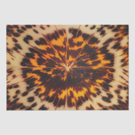 Abstract bruin & zwart textuur chic schildpadpatro tissuepapier