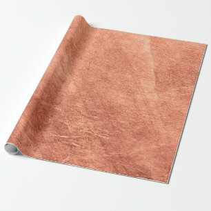 Abstract brushed copper oppervlak metallic texture cadeaupapier