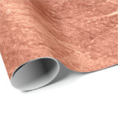Abstract brushed copper oppervlak metallic texture cadeaupapier (Rol Hoek)