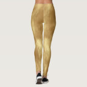 Abstract Brushed Gold Texture Leggings (Achterkant)