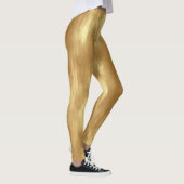 Abstract Brushed Gold Texture Leggings (Rechts)
