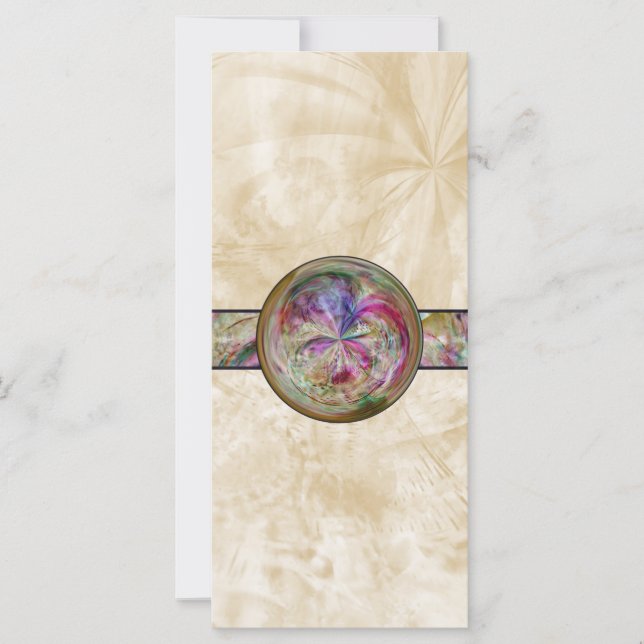 Abstract bubbelmandala met lint (Voorkant)