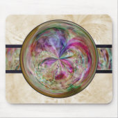 Abstract bubbelmandala met lint muismat (Voorkant)