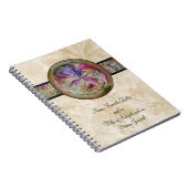 Abstract bubbelmandala met lint notitieboek (Rechterzijde)