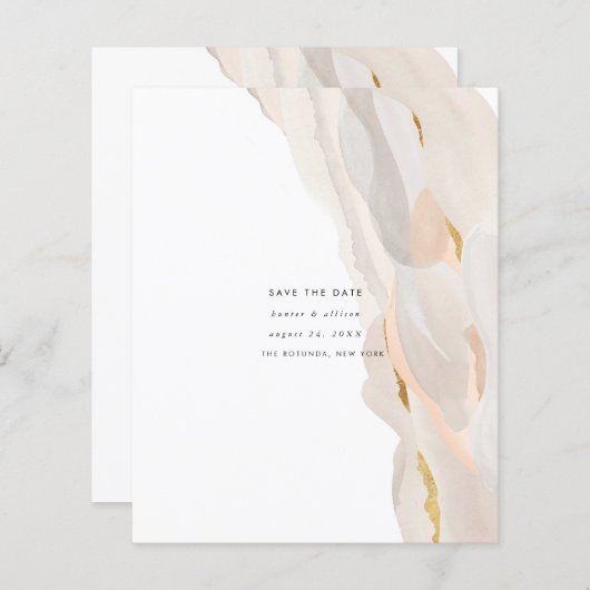 Abstract budget Opslaan Datum (Voorkant / Achterkant)