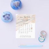 Abstract budget Opslaan Datum kalender Flyer (Enkel)