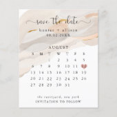 Abstract budget Opslaan Datum kalenderbrochure (Voorkant)