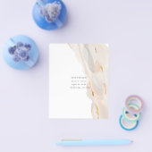 Abstract budget Opslaan datumbrochure Flyer (Enkel)