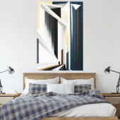 Abstract Building Canvas Afdruk (Insitu (Slaapkamer))