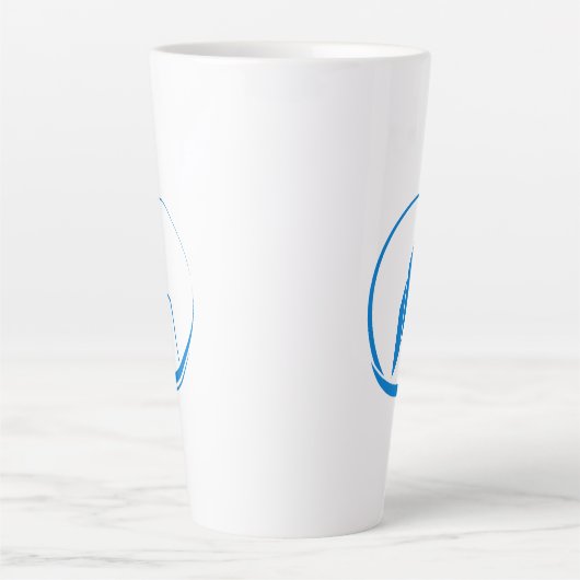 Abstract Building Peak Cityscape Circle Latte Mok (Voorkant)