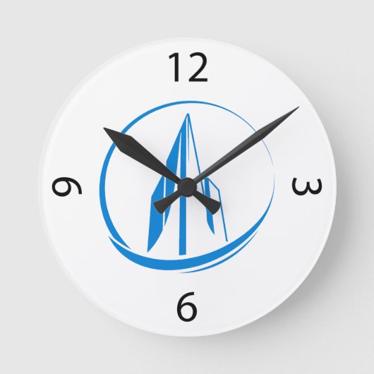 Abstract Building Peak Cityscape Circle Ronde Klok (Voorkant)