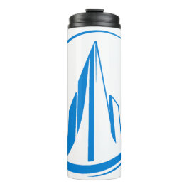 Abstract Building Peak Cityscape Circle Thermosbeker