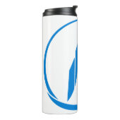 Abstract Building Peak Cityscape Circle Thermosbeker (Gedraaid links)