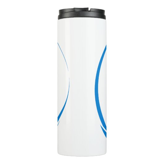 Abstract Building Peak Cityscape Circle Thermosbeker (Achterkant)