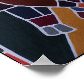 Abstract Bull Painting by Alfred Fox Poster (Hoek)