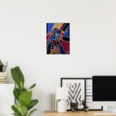 Abstract Bull Painting by Alfred Fox Poster (Thuiskantoor)