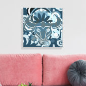Abstract Bull V2 Wrapped Canvas Afdruk (Insitu (Woonkamer))