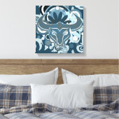 Abstract Bull V2 Wrapped Canvas Afdruk (Insitu (Slaapkamer))