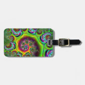 Abstract Bulls-eye-patroon Bagagelabel (Voorkant horizontaal)