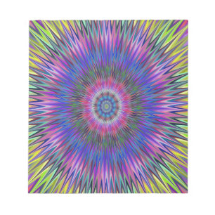 Abstract Bulls-eye-patroon Notitieblok
