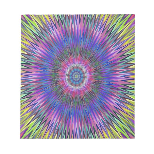 Abstract Bulls-eye-patroon Notitieblok (Voorkant)