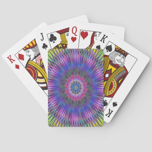 Abstract Bulls-eye-patroon Pokerkaarten (Achterkant)
