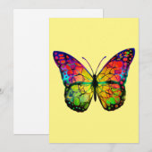ABSTRACT BUTTERFLES FEESTDAGENKAART (Voorkant / Achterkant)