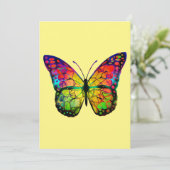 ABSTRACT BUTTERFLES FEESTDAGENKAART (Staand voorkant)