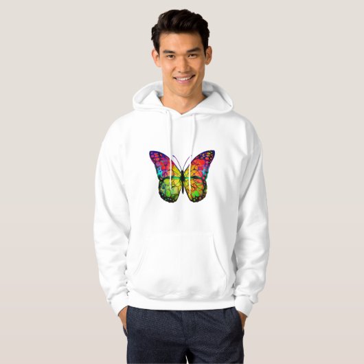 ABSTRACT BUTTERFLES HOODIE (Voorkant volledig)