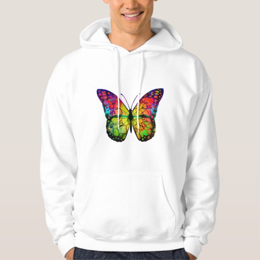 ABSTRACT BUTTERFLES HOODIE (Voorkant)
