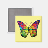 ABSTRACT BUTTERFLES MAGNEET (Voorkant / Achterkant)