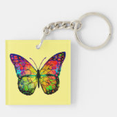 ABSTRACT BUTTERFLES SLEUTELHANGER (Achterkant)