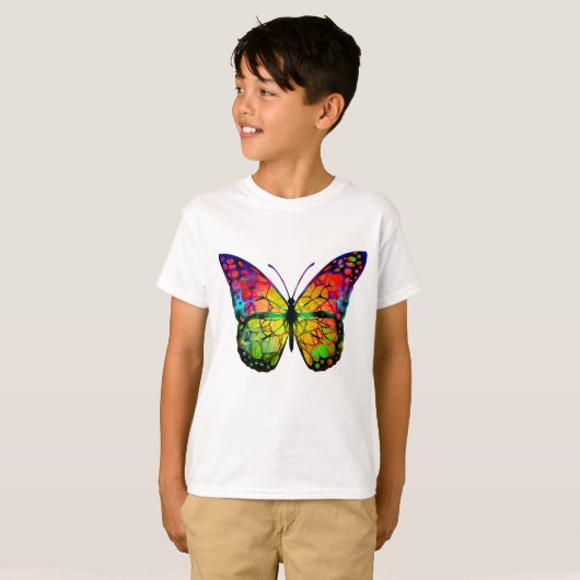 ABSTRACT BUTTERFLES T-SHIRT (Voorkant volledig)