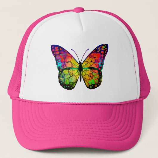 ABSTRACT BUTTERFLES TRUCKER PET (Voorkant)