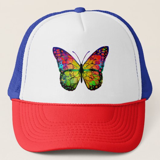 ABSTRACT BUTTERFLES TRUCKER PET (Voorkant)