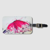 Abstract Butterfly Acrylic Luggage Tag Bagagelabel (Voorkant (horizontaal))