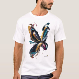 Abstract Butterfly Art – Flowing Color Expression T-shirt