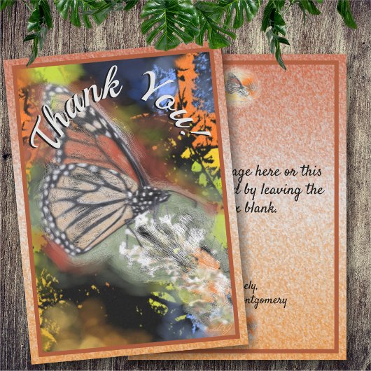 Abstract Butterfly Bedankkaart