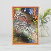 Abstract Butterfly Bedankkaart (Staand voorkant)