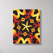 Abstract Butterfly heARTs Gewikkeld Canvas (Voorkant)