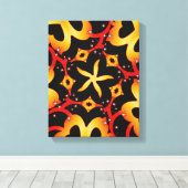 Abstract Butterfly heARTs Gewikkeld Canvas Afdruk (Insitu (Houten vloer))