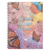 Abstract Butterfly Personalized Garden Journal Notitieboek (Voorkant)