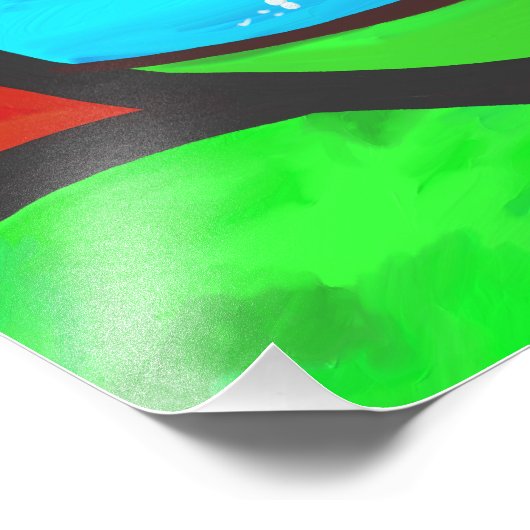 Abstract - Cabine in het bos Foto Afdruk (Hoek)