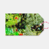 Abstract cadeau label, Recycled plastiek motief la Cadeaulabel (Voorkant (Horizontaal))