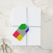 Abstract Cadeaulabel (Met Touw)