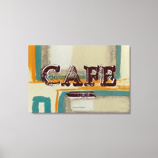 Abstract Cafe Keuken Canvas Print - Zacht en vet (Voorkant)