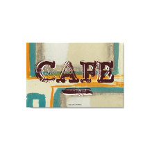 Abstract Cafe Keuken Canvasprint - Zachte en Krach
