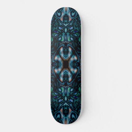 Abstract caleidoscoop persoonlijk skateboard (Voorkant)