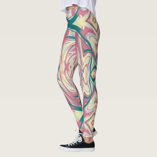 Abstract caleidoscooppatroon 21 leggings (Links)